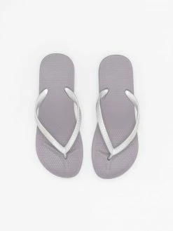 Εξοδος 💯 Εκπτωση 🎉 The Fashion Project Basic σαγιονάρες θαλάσσης με Flatform σόλα - Ασημί ❤️ 👍