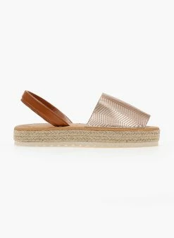 Η καλύτερη συμφωνία 🌟 Εκπτωση 🥰 The Fashion Project Εσπαντρίγιες με ανάγλυφο Pattern - Χαλκός ⌛ 😉