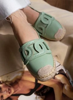 Εξοδος 🎁 Νέος ⭐ The Fashion Project Εσπαντρίγιες με σχέδιο κρίκους - Βεραμάν 🥰 💯