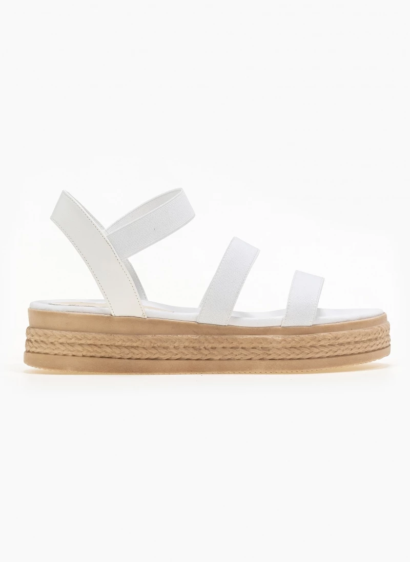 Κουπόνι 💯 Αγορά 🥰 Estil Flatforms με λάστιχο - Λευκό 🧨 🤩 - Image 4