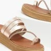 Συμφωνίες 🥰 Συμφωνίες 🥰 Flatforms δερμάτινα TFP με λοξό Strass λουράκι - Χαλκός 👏 🎁