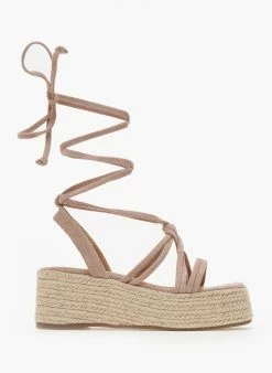 Κουπόνι 💯 Πολύ καλή προσφορά ✨ The Fashion Project Flatforms με Lace Up δέσιμο - Πούρο ⭐ 🎁