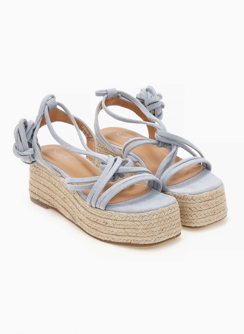 Προώθηση 💯 Πολύ καλή προσφορά ❤️ The Fashion Project Flatforms με Lace Up δέσιμο - Γαλάζιο 👍 🔔 - Image 4