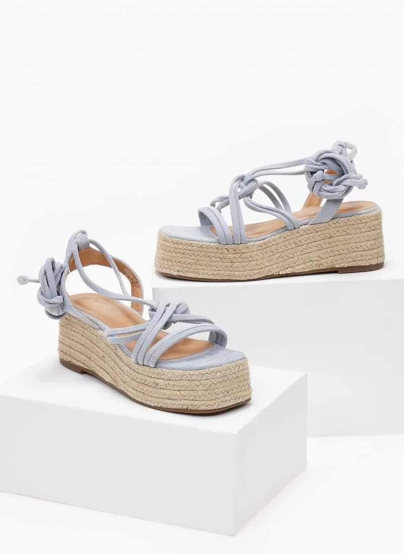 Προώθηση 💯 Πολύ καλή προσφορά ❤️ The Fashion Project Flatforms με Lace Up δέσιμο - Γαλάζιο 👍 🔔 - Image 3