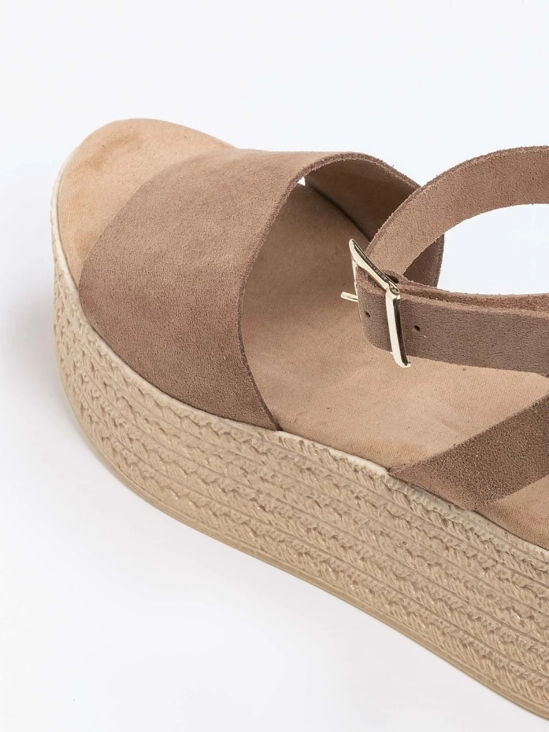 Προϋπολογισμός 😉 Το φθηνότερο ⭐ The Fashion Project Πέδιλα πλατφόρμες από καστόρι δέρμα - Πούρο 😍 😀 - Image 9