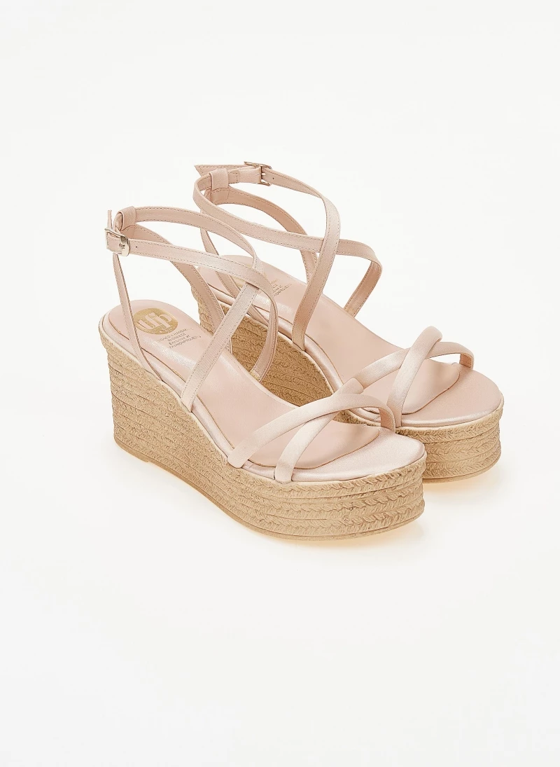 Το φθηνότερο 👍 Κουπόνι 👍 Πλατφόρες TFP με σατέν λουράκια - Nude 💯 ❤️ - Image 3