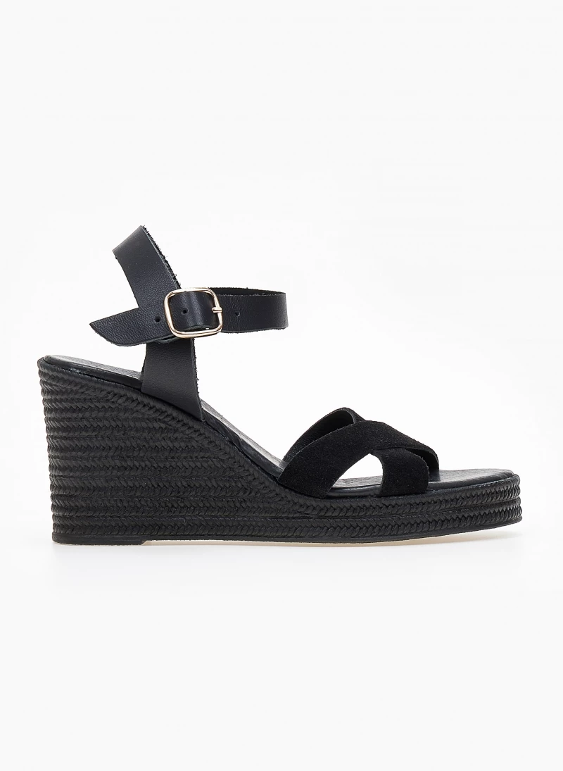 Εκπτωση 👏 Τοπ 10 🔥 Πλατφόρμες Estil καστόρινες - Μαύρο ⭐ ✨