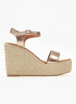 ΧΟΝΔΡΙΚΟ ΕΜΠΟΡΙΟ 🥰 Κουπόνι 🛒 The Fashion Project Πλατφόρμες πέδιλα με σχοίνινη σόλα - Χαλκός 🛒 👏