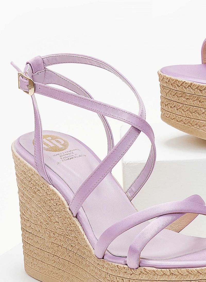 Εξοδος ✔️ Καλύτερες κριτικές για 😀 Πλατφόρμες σατέν TFP με δέσιμο χιαστί - Λιλά 😍 🎁 - Image 6