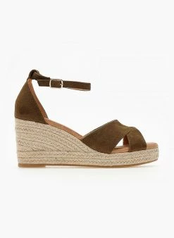 Εξοδος 👏 Νέος 😍 The Fashion Project Πλατφόρμες Suede με μπαρέτα - Χακί 😀 🥰