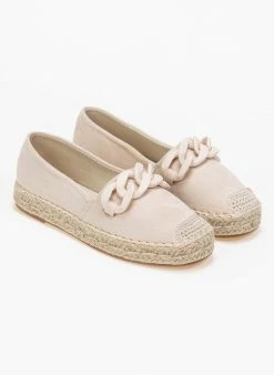 Το φθηνότερο ❤️ Καλύτερες κριτικές για 😍 The Fashion Project Suede εσπαντρίγιες με διακοσμητικό - Μπεζ 🎉 ⌛